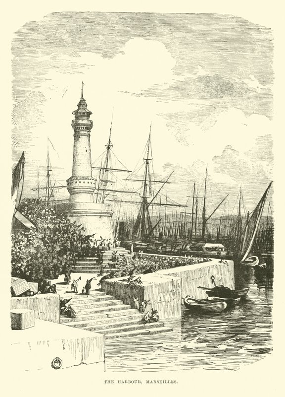 The Harbour, Marseilles by English School