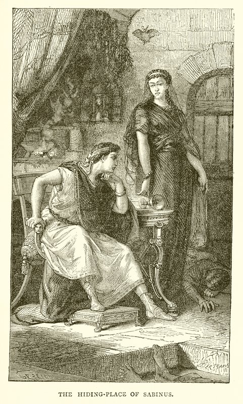 The Hiding-Place of Sabinus by English School
