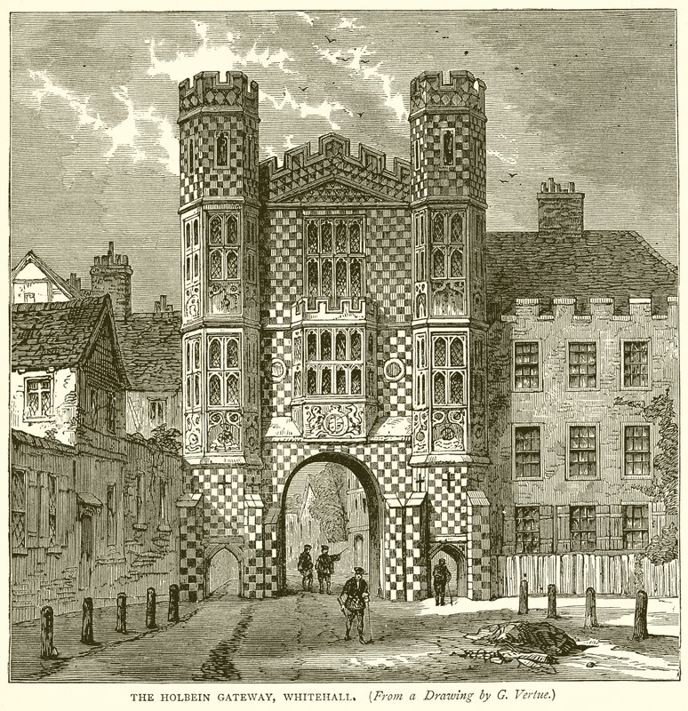 The Holbein Gateway, Whitehall by English School