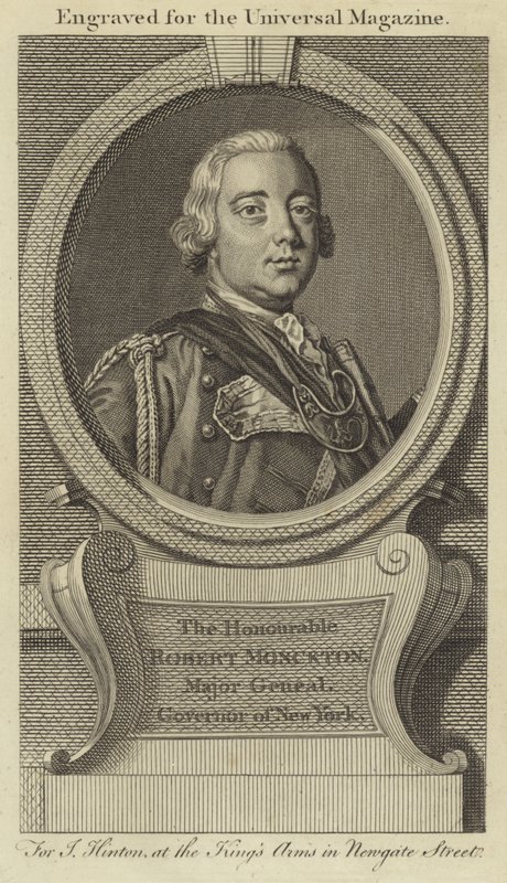 The Honourable Robert Monckton, Major General, Governor of New York by English School
