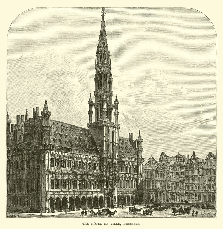 The Hotel de Ville, Brussels by English School