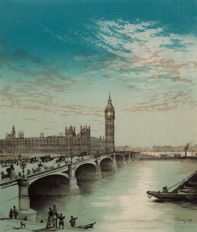 The Houses of Parliament by English School