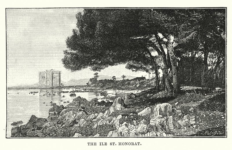 The Ile St Honorat by English School