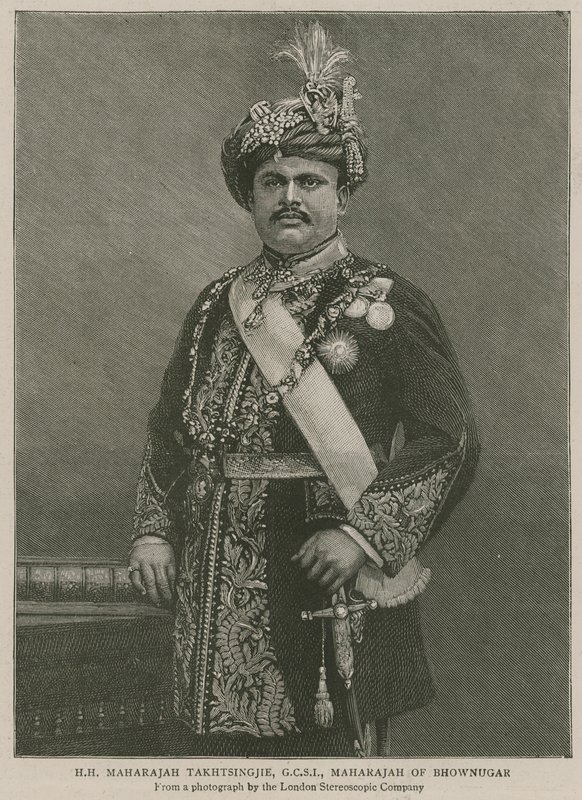 The Imperial Institute: His Highness Maharajah Takhtsingjie, Maharajah of Bhownugar by English School