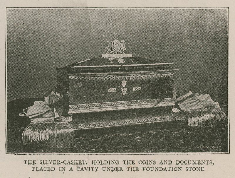 The Imperial Institute: The silver casket by English School