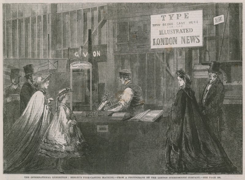 Besleys type-casting machine by English School