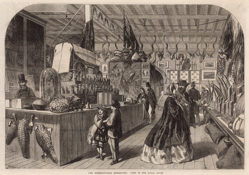 View in the Natal Court by English School