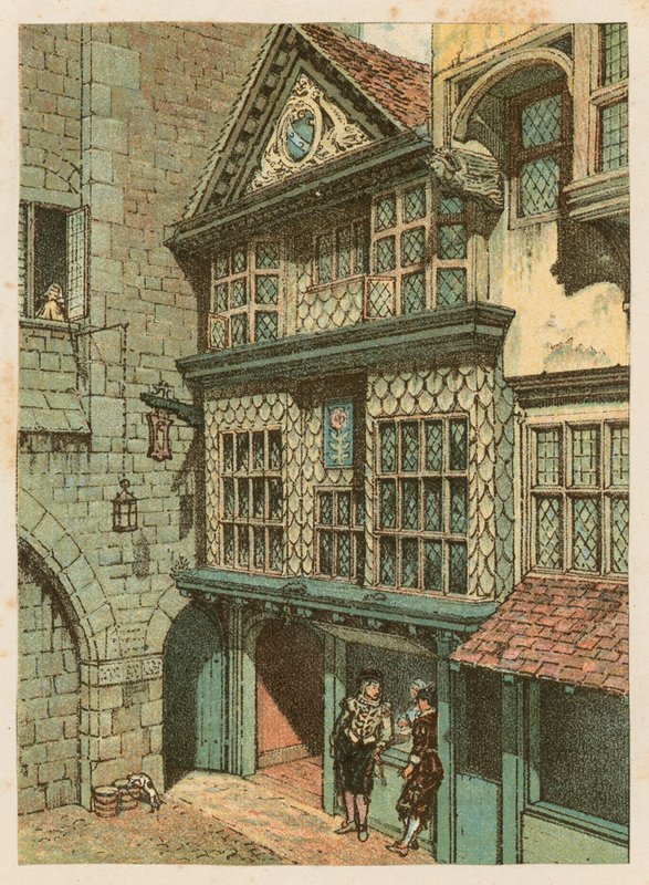 The International Health Exhibition at South Kensington, 1884: the old London street by English School