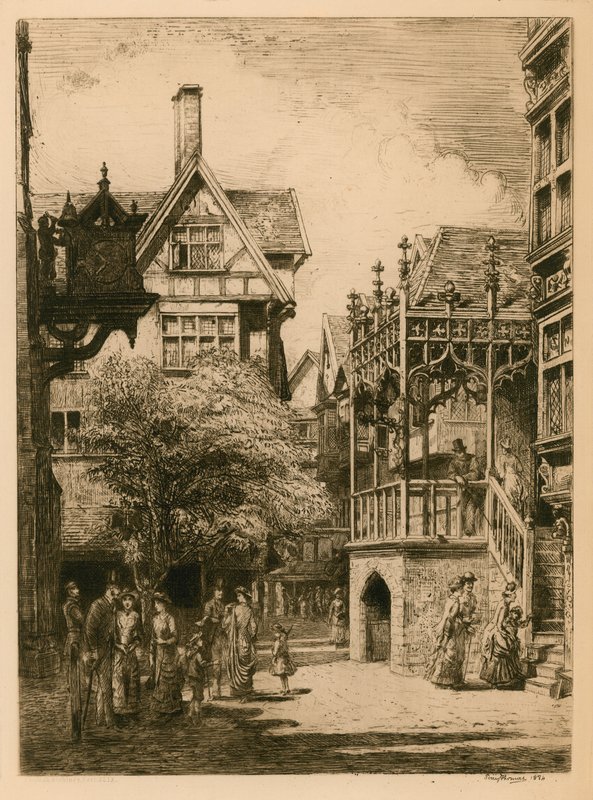 The International Health Exhibition at South Kensington: The Old London Street by English School