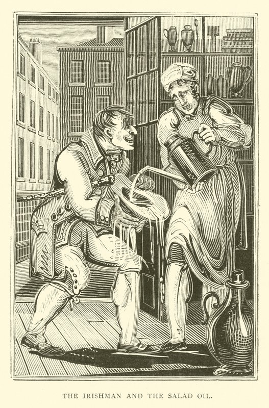 The Irishman and the salad oil by English School