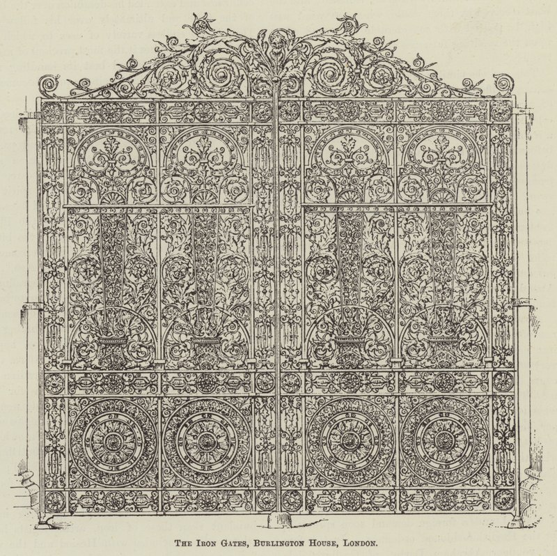 The Iron Gates, Burlington House, London by English School