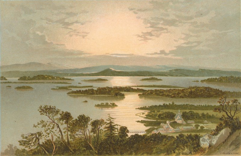 The Islands, Loch Lomond - From above Luss by English School