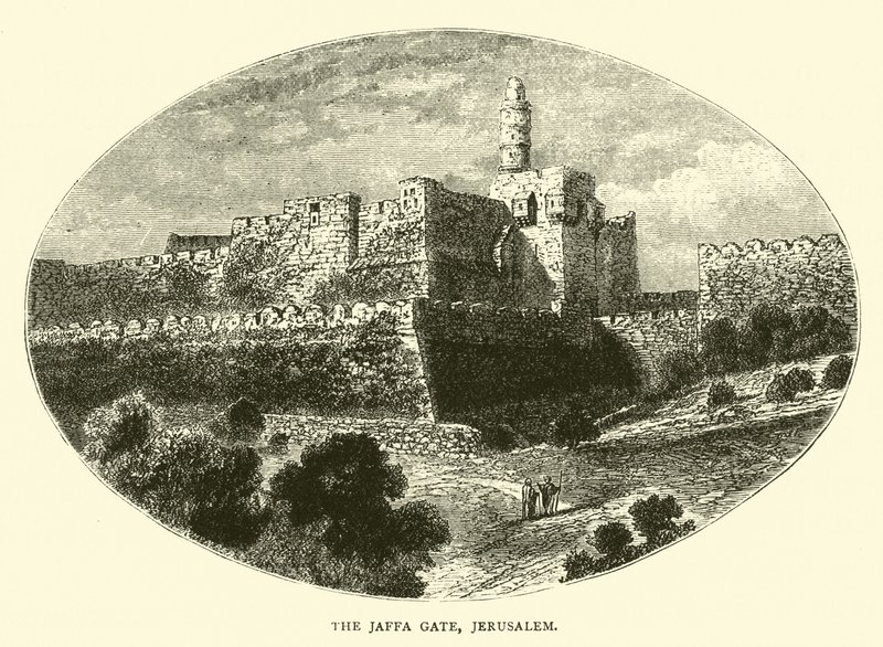 The Jaffa Gate, Jerusalem by English School