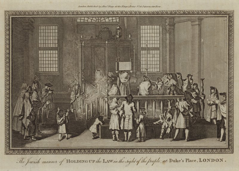 The Jewish Manner of Holding Up the Law by English School