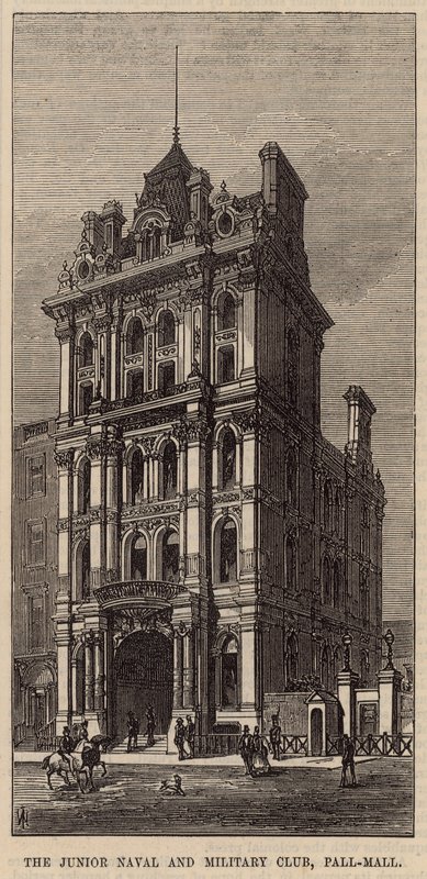 The Junior Naval and Military Club, Pall Mall by English School