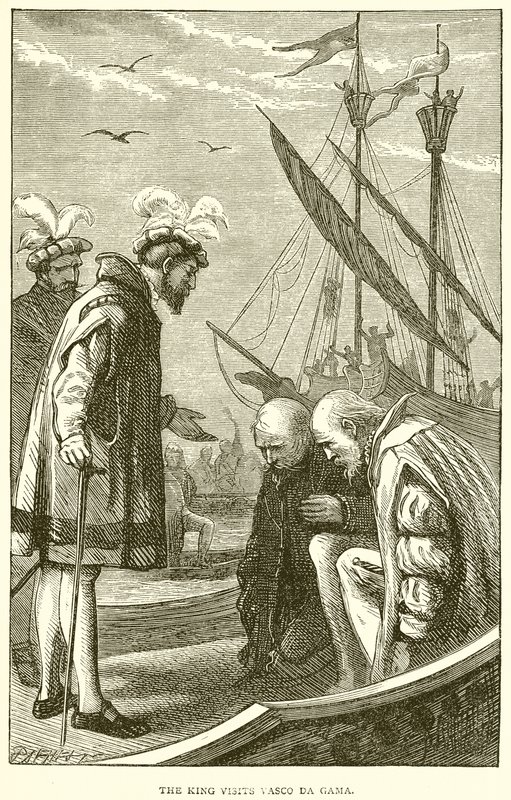 The King Visits Vasco da Gama by English School