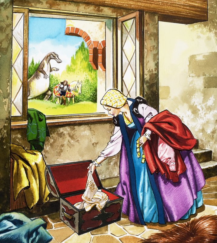 The Lady and the Dragon by English School