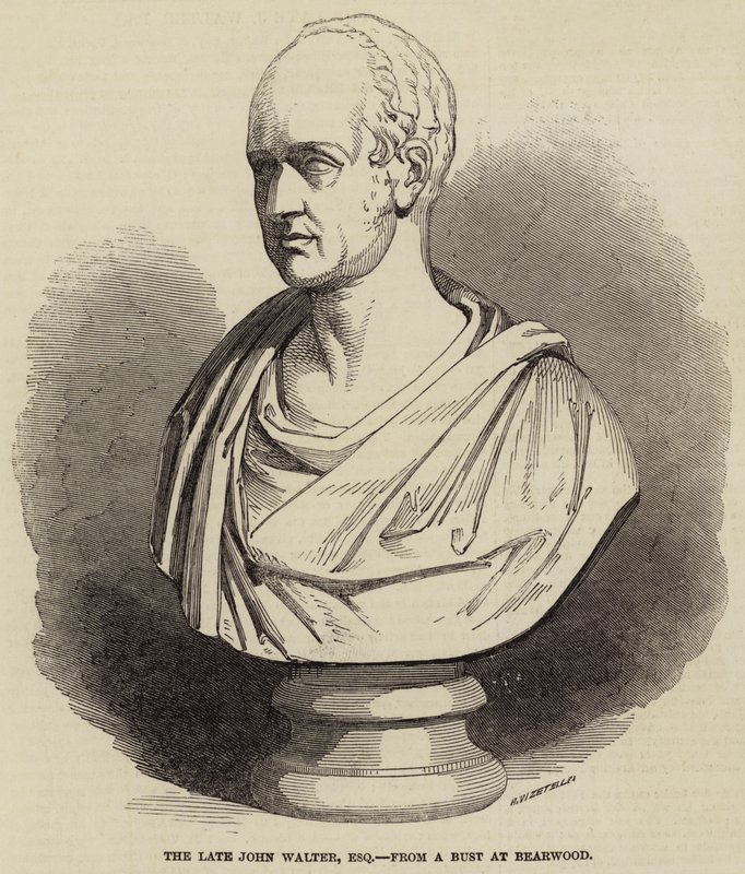 The Late John Walter, Esquire, from a Bust at Bearwood by English School