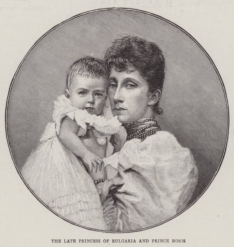 The Late Princess of Bulgaria and Prince Boris by English School