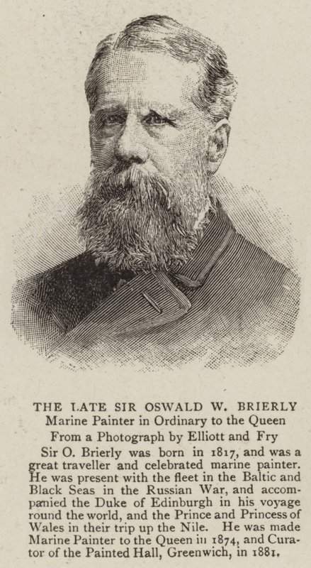 The Late Sir Oswald W Brierly by English School