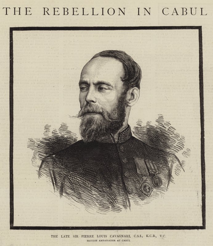 The Late Sir Pierre Louis Cavagnari, CSI, KCB, VC by English School