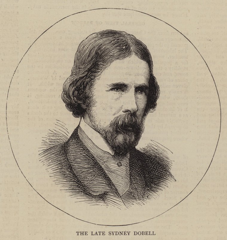 The Late Sydney Dobell (engraving) by English School