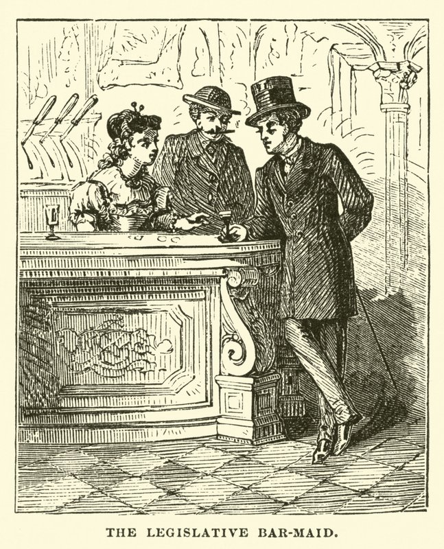 The Legislative Bar-Maid by English School