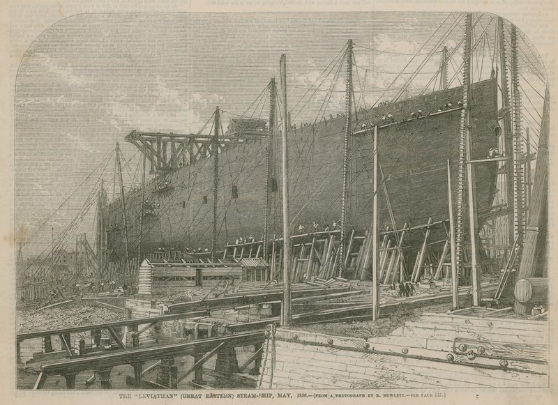 The Leviathan (Great Eastern) Steam Ship, May 1856 by English School