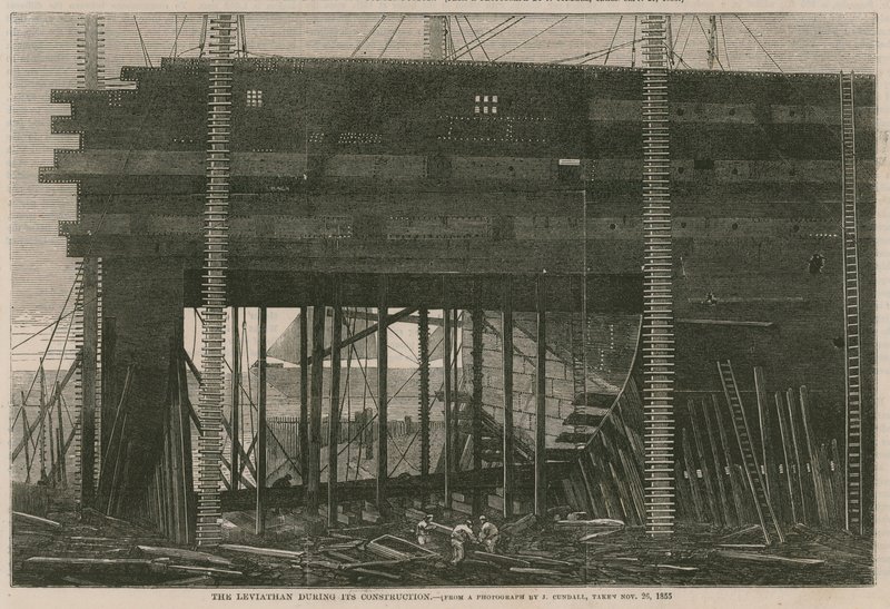 The Leviathan during its construction by English School