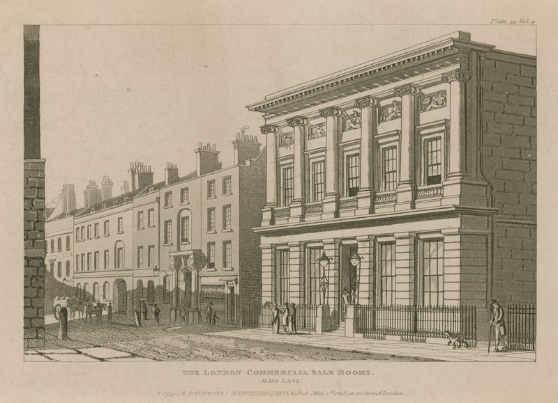 The London Commercial Sale Rooms by English School