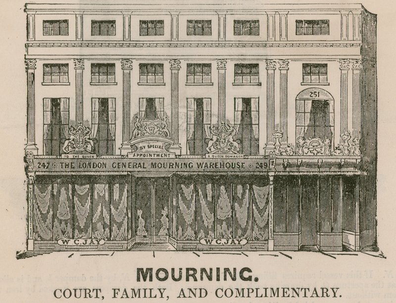 The London General Mourning Warehouse, Regent Street, London by English School