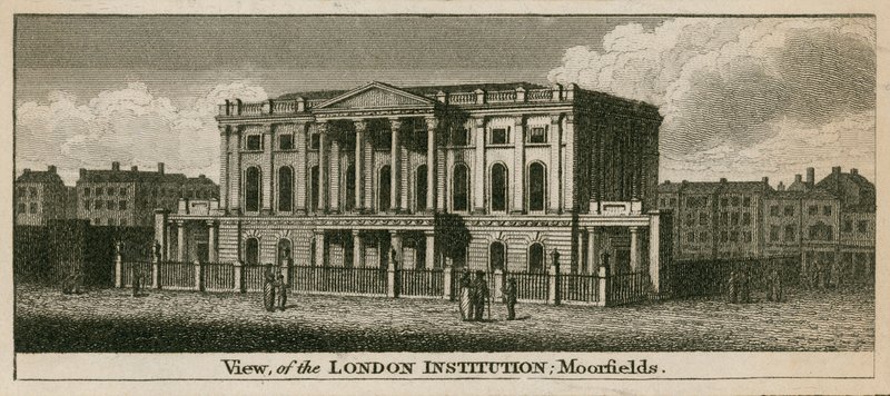 The London Institution, Moorfields, London by English School
