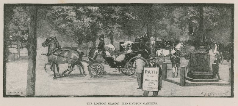 The London Season: Kensington Gardens by English School