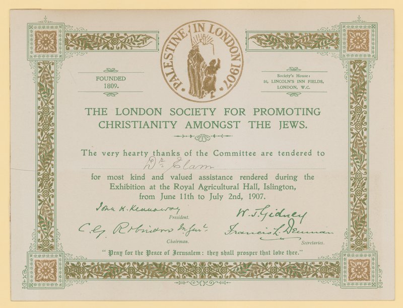 The London Society for Promoting Christianity Amongst the Jews by English School