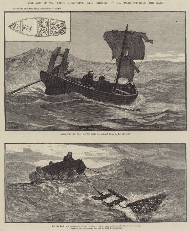 The Loss of the Yacht Mignonette by English School