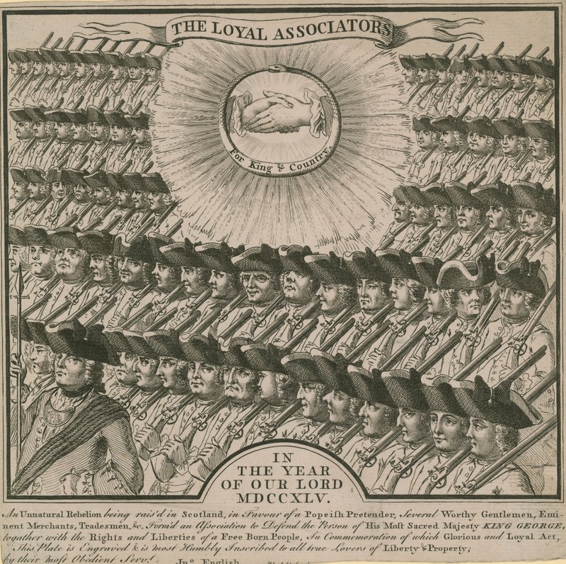 The Loyal Associators in the Year 1745 by English School