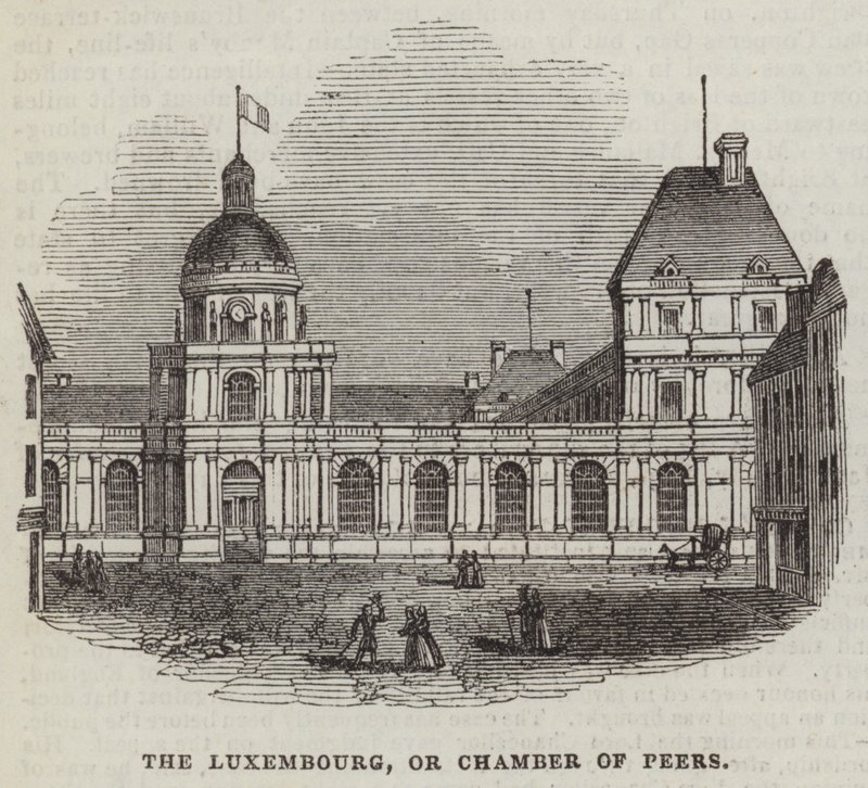 The Luxembourg, or Chamber of Peers by English School