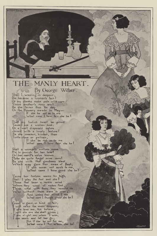 The Manly Heart, by George Wither by English School