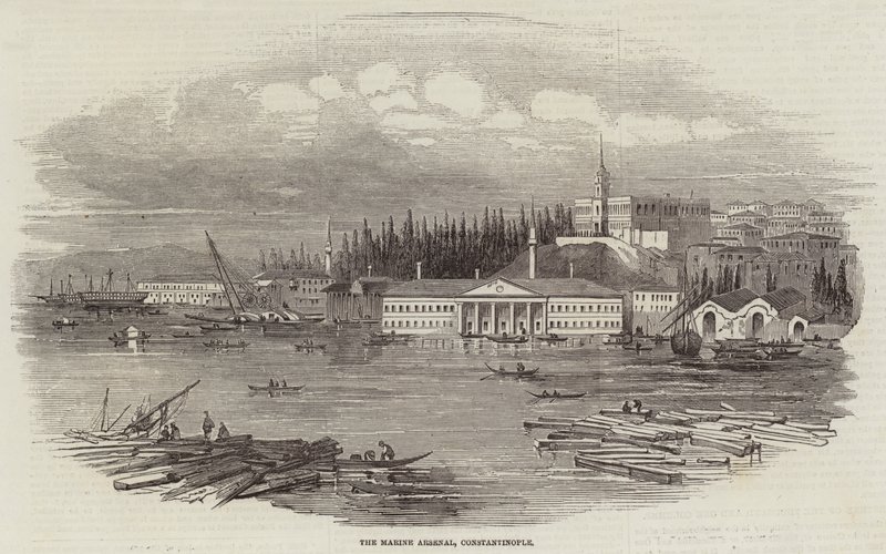 The Marine Arsenal, Constantinople by English School