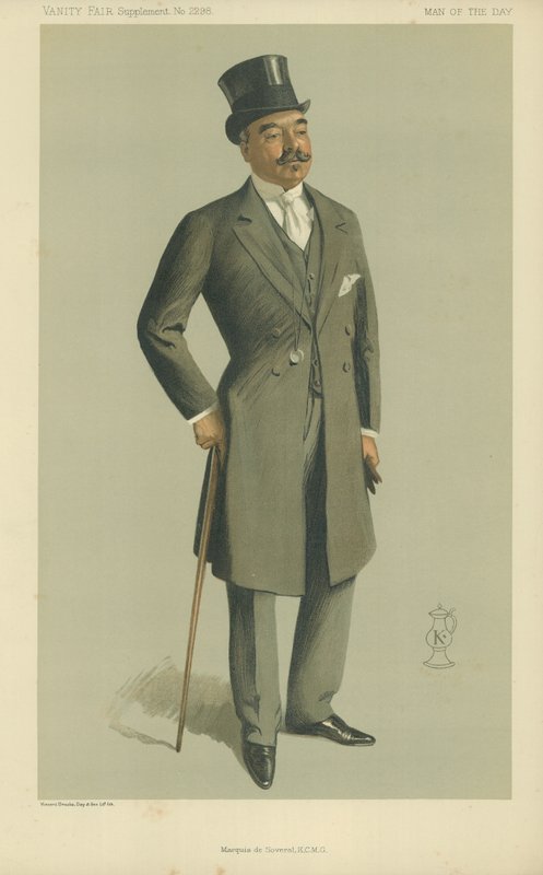 The Marquis de Soveral, cartoon from Vanity Fair magazine, 13 November, 1912 by English School