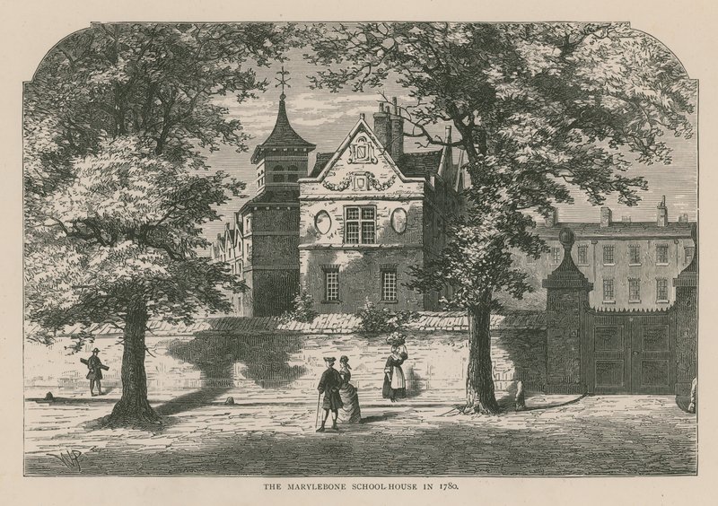 The Marylebone School House in 1780 by English School