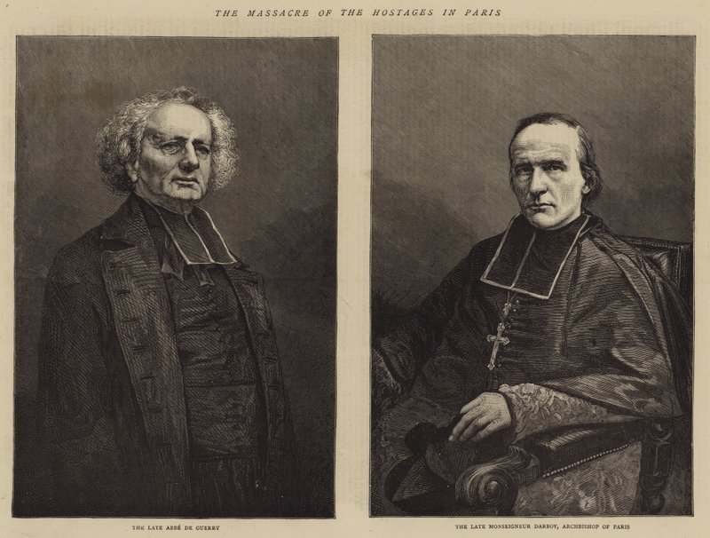 The Massacre of the Hostages in Paris by English School