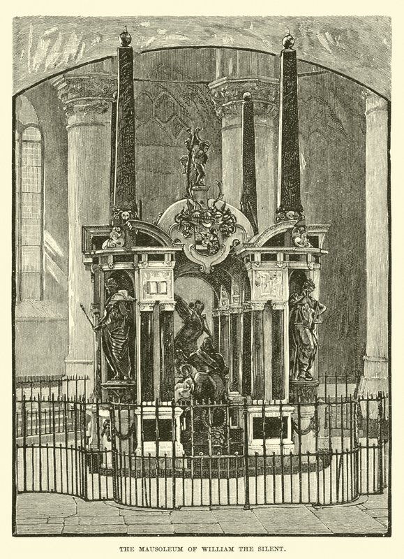 The Mausoleum of William the Silent by English School