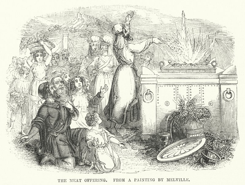 The Meat Offering, from a Painting by Melville by English School