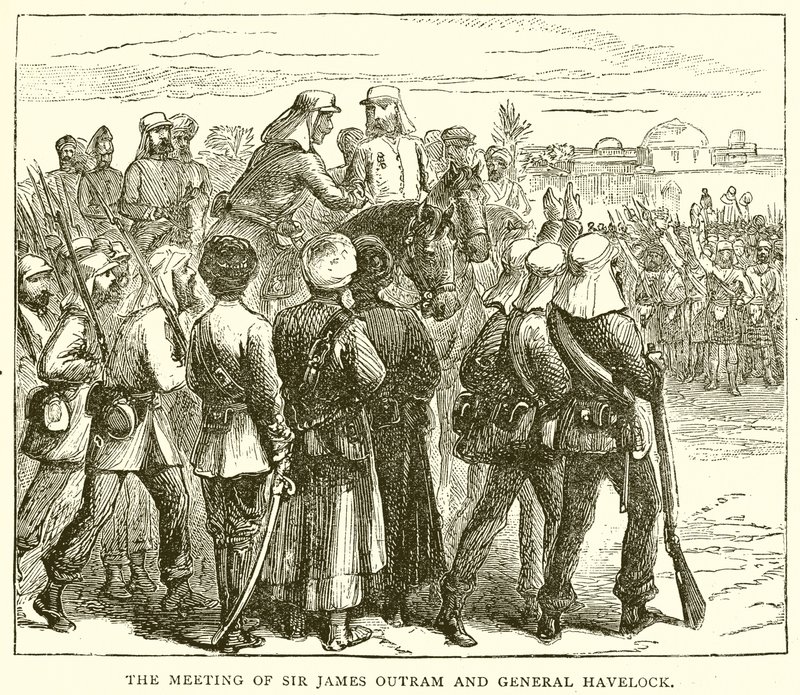The Meeting of Sir James Outram and General Havelock by English School