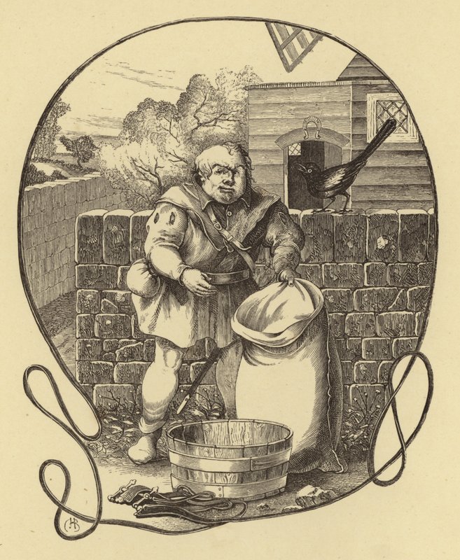 The Miller of Trompington, Geoffrey Chaucer by English School