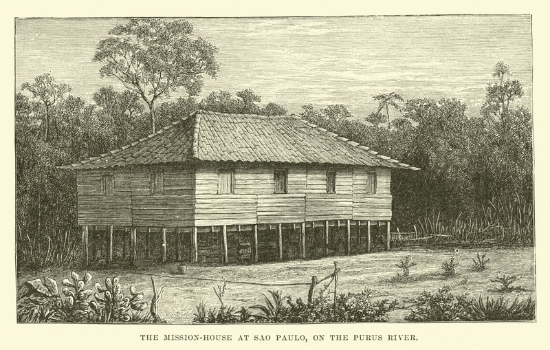 The Mission-house at Sao Paulo, on the Purus River by English School