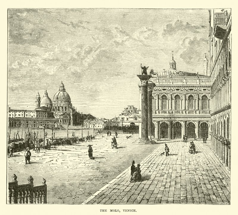 The Molo, Venice by English School