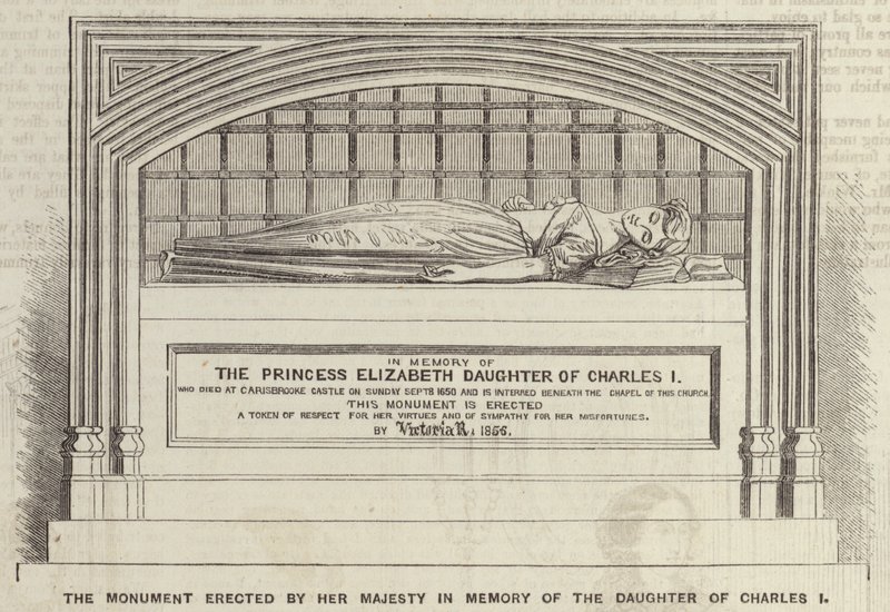 The Monument erected by Her Majesty in Memory of the Daughter of Charles I by English School