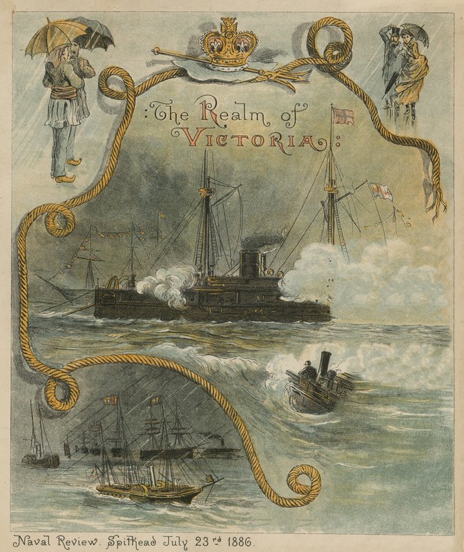 The Naval Review, Spithead, 23 July 1886 by English School